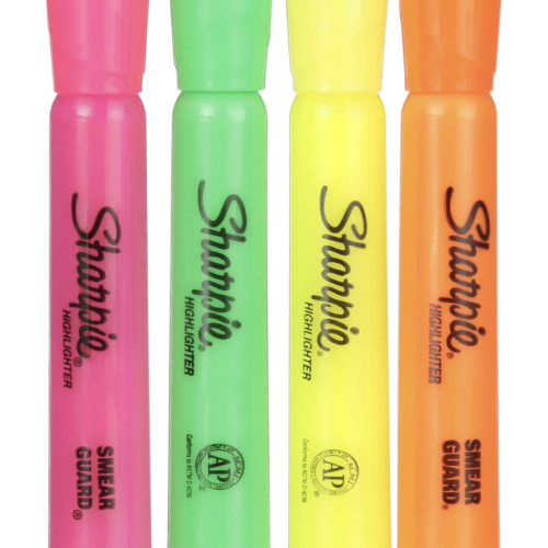 Sharpie highlighters