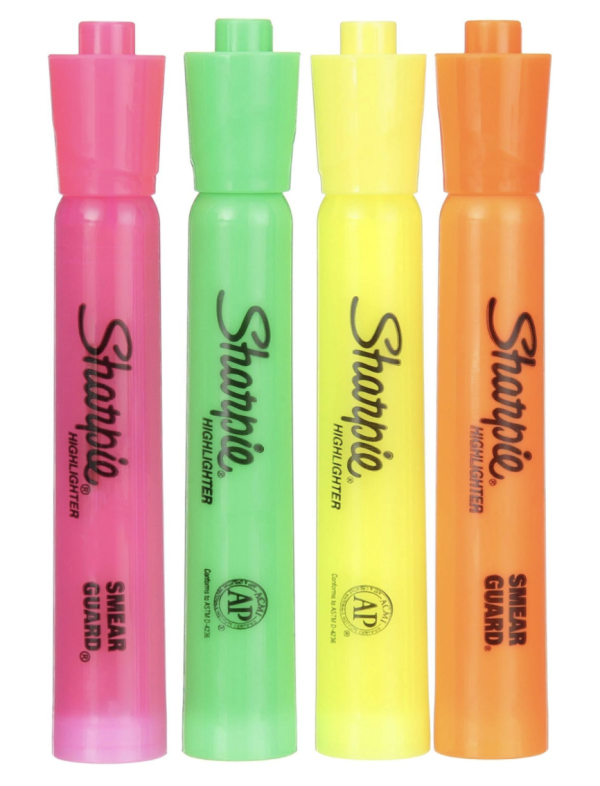 Sharpie highlighters