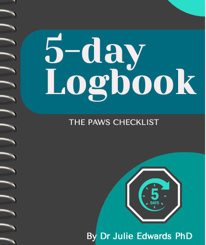 5 day logbook front cover